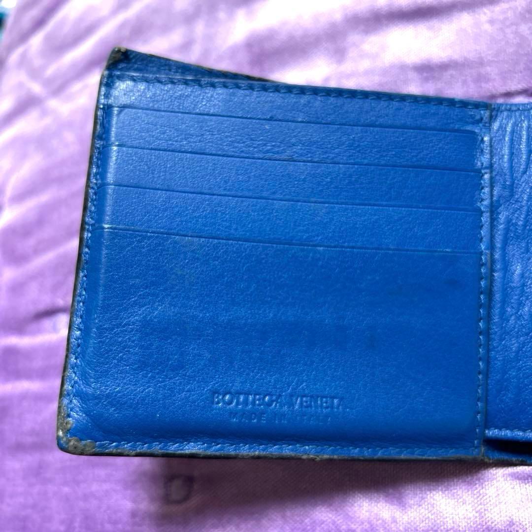 【本物】ボッテガヴェネタ　ブラックレザー 二つ折り財布