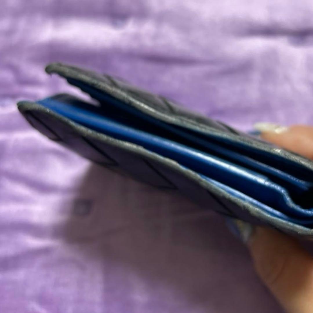 【本物】ボッテガヴェネタ　ブラックレザー 二つ折り財布