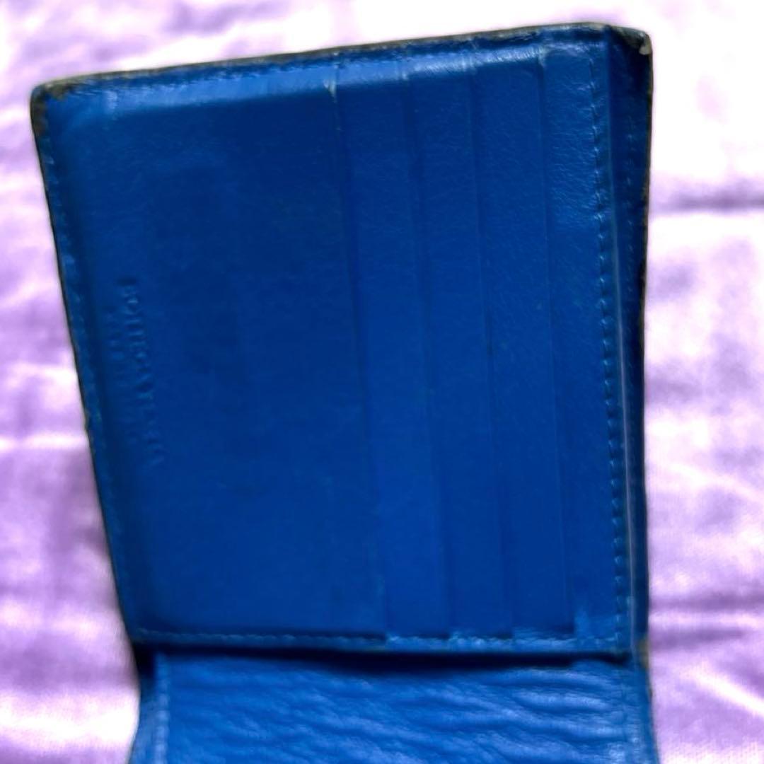 【本物】ボッテガヴェネタ　ブラックレザー 二つ折り財布