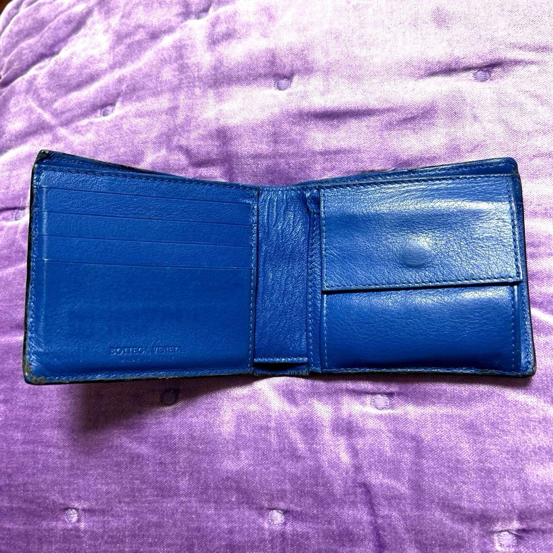 【本物】ボッテガヴェネタ　ブラックレザー 二つ折り財布