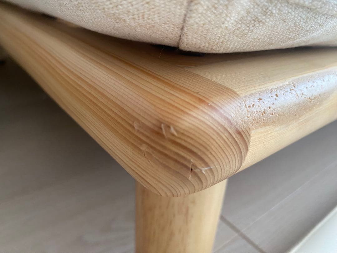 【まー】Ricordo リコルド　アイボリー 2人掛けソファ　①/3