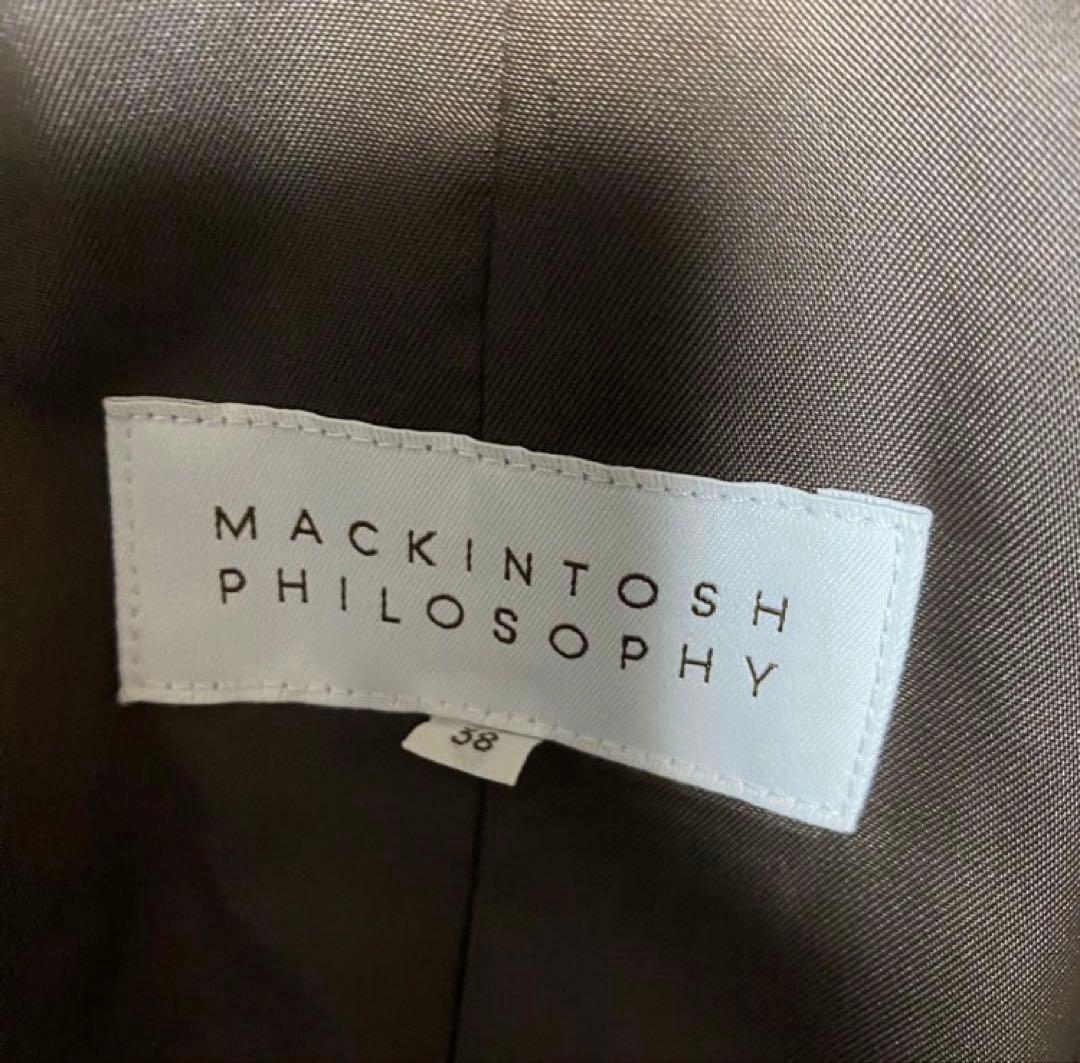 美品　マッキントッシュフィロソフィー　ダブルチェスターコート キャメル　38 M