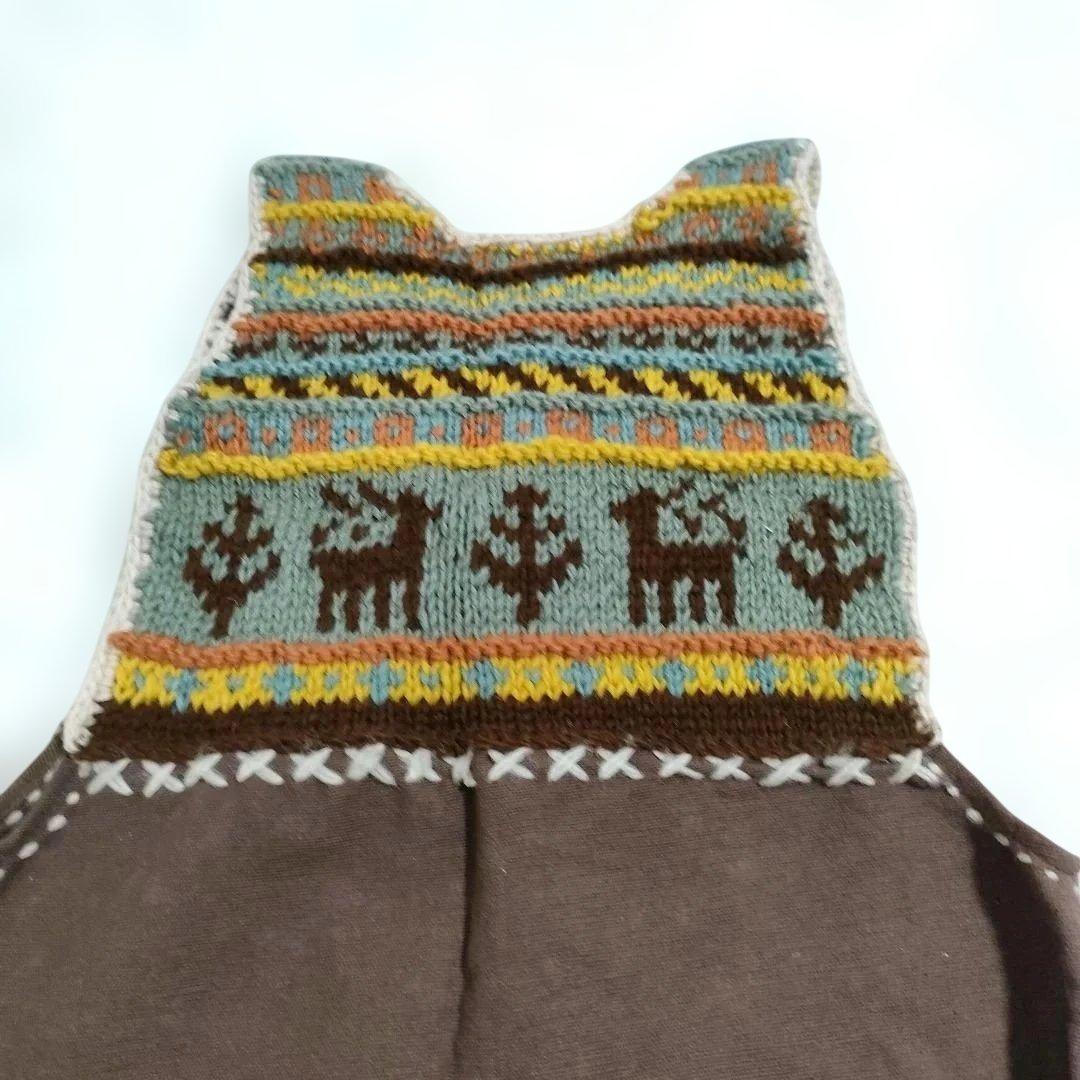 希少 Hammoc ハンモック オーバーオール 異素材 ニット サロペット