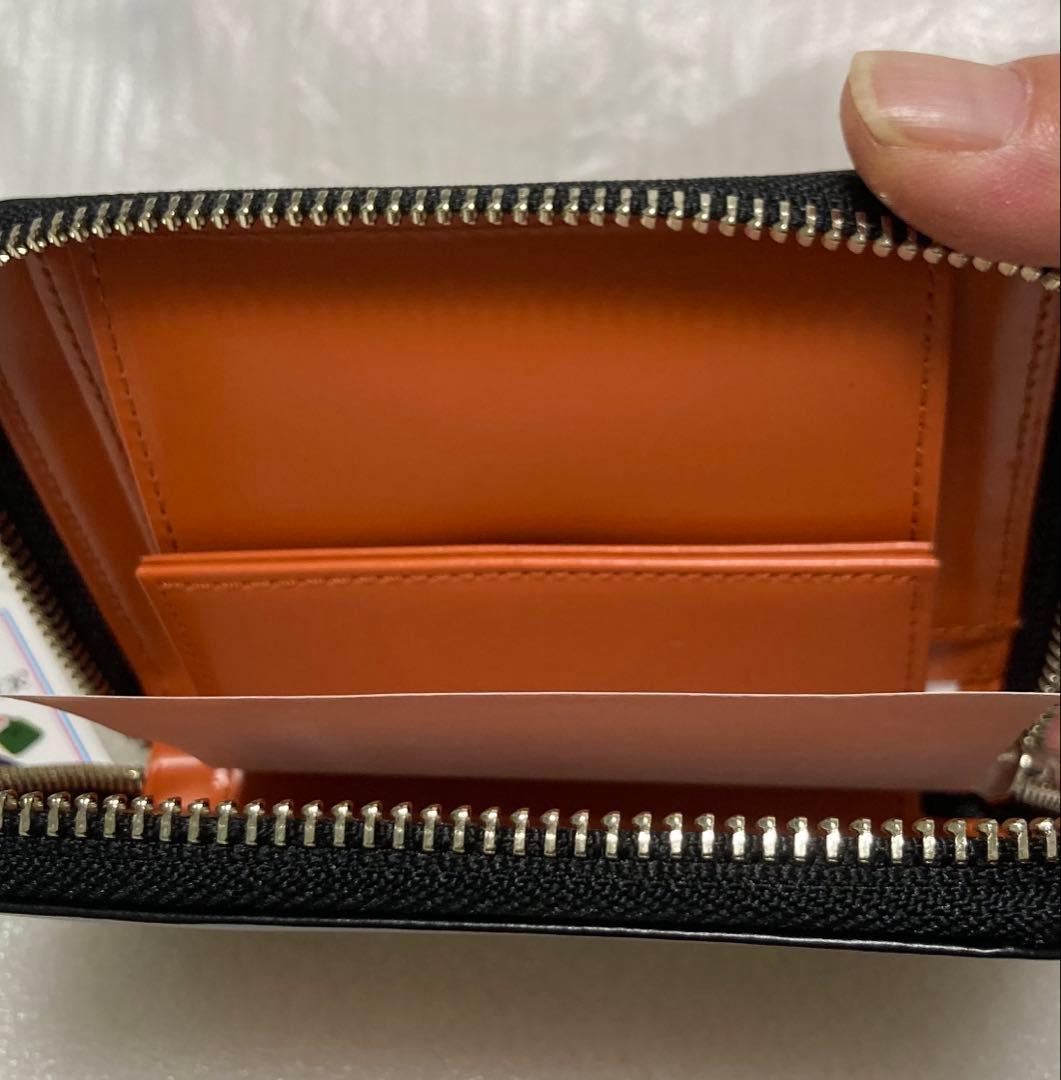 Porter ＰＳレザーウォレットチェッカーフラッグ　ブラック