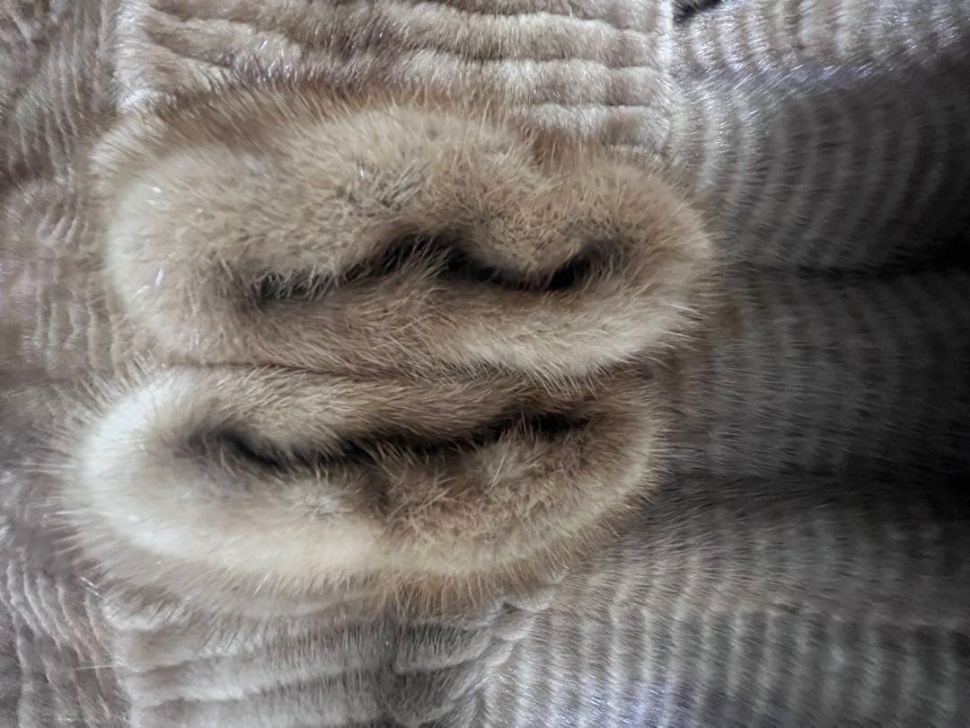 毛皮コート ファーコート リアル ミンク ロング ブラウン 最高級