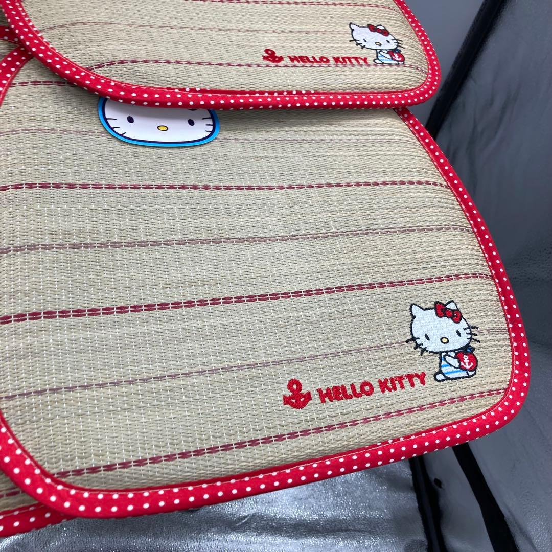 未使用 ハローキティ 丸座布団＋マリンアンカー い草座布団 7枚セット サンリオ