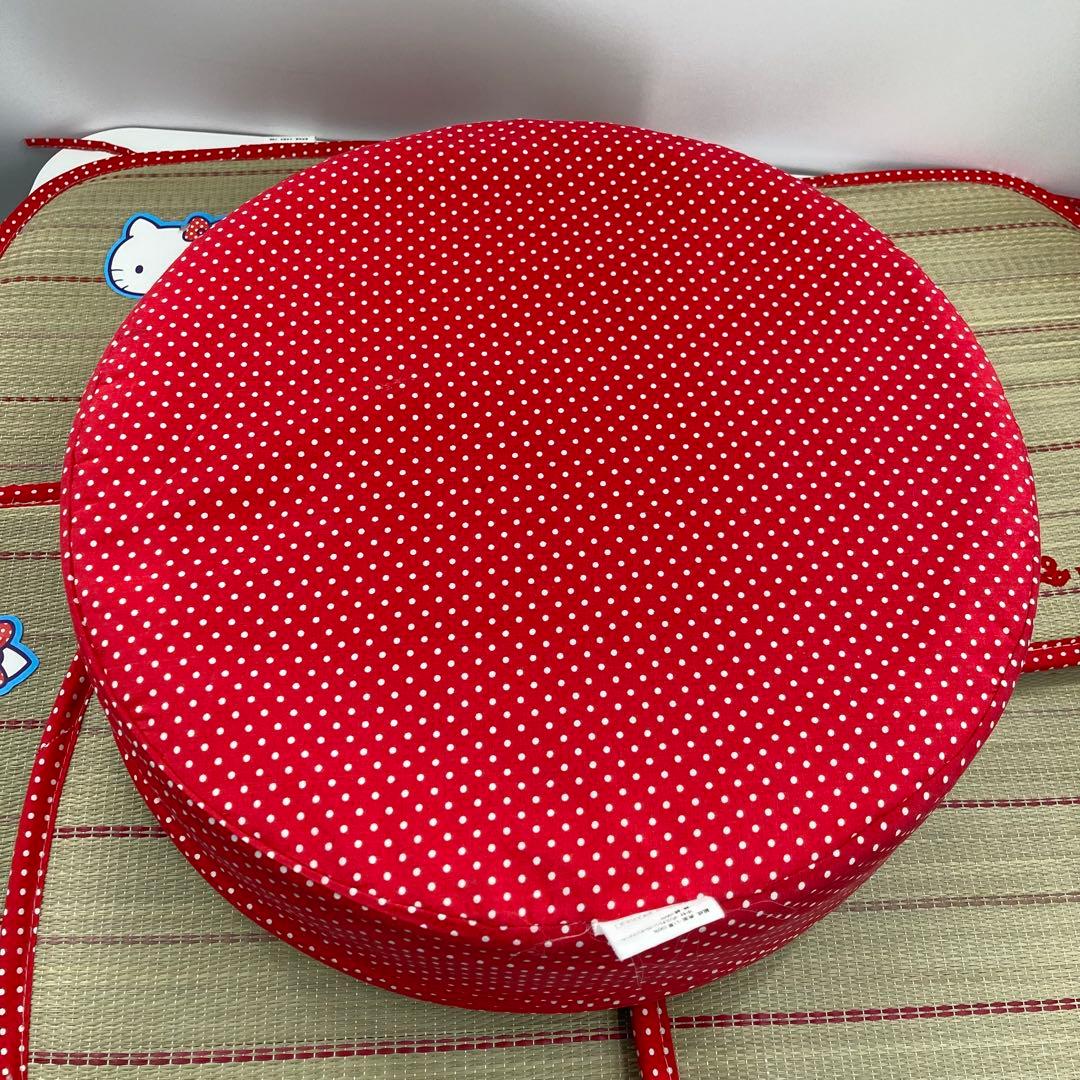 未使用 ハローキティ 丸座布団＋マリンアンカー い草座布団 7枚セット サンリオ