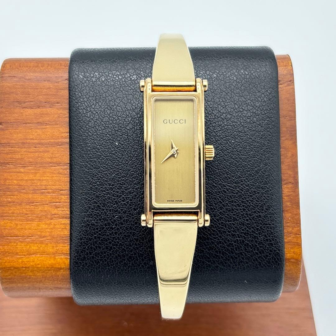 【専用】GUCCI 1500L バングルウォッチ　ゴールド レディース 腕時計