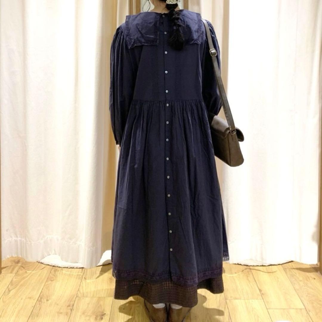 新品タグ付き✨ツハルバイサマンサモスモス リバーレース切替ワンピース 長袖ロング