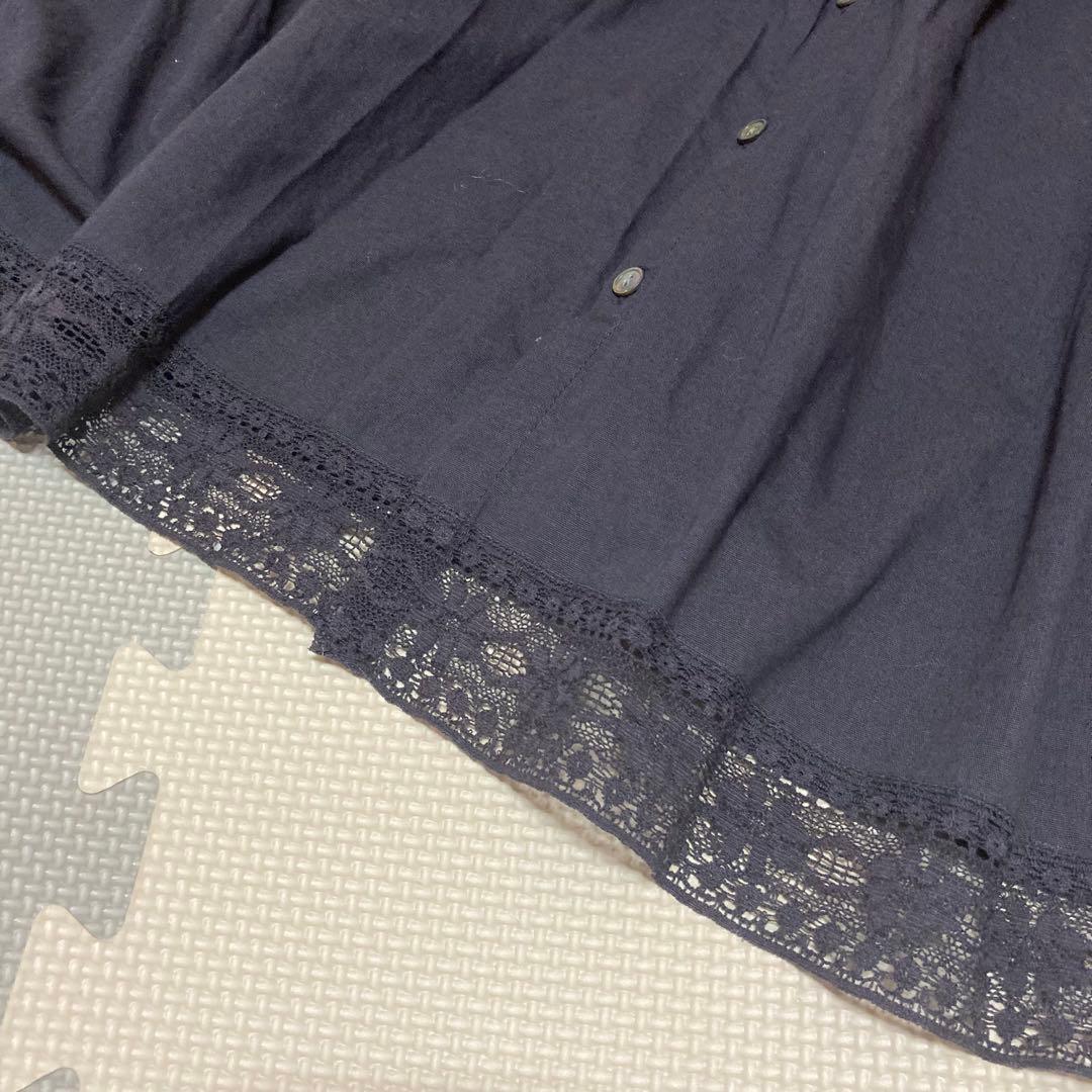 新品タグ付き✨ツハルバイサマンサモスモス リバーレース切替ワンピース 長袖ロング