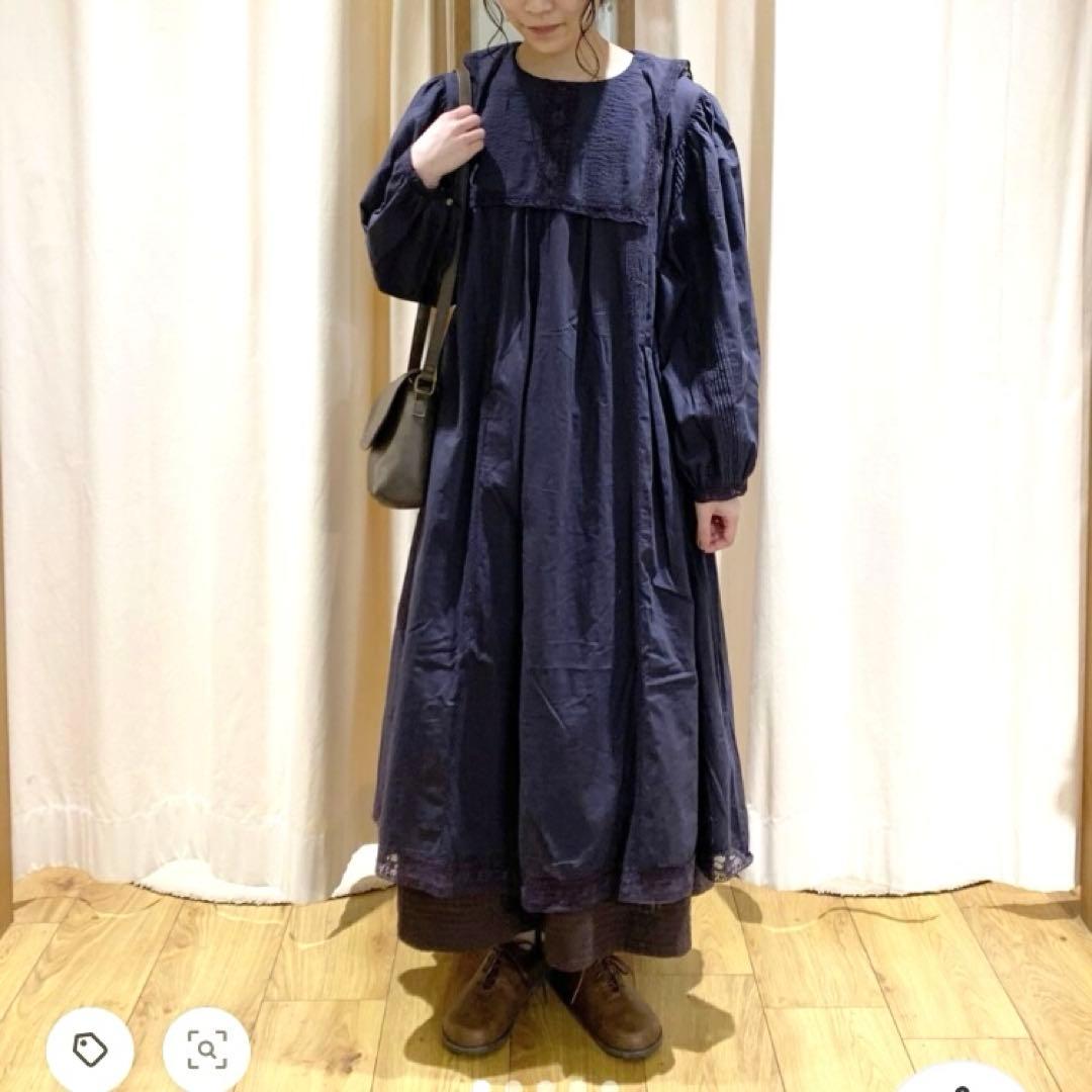 新品タグ付き✨ツハルバイサマンサモスモス リバーレース切替ワンピース 長袖ロング