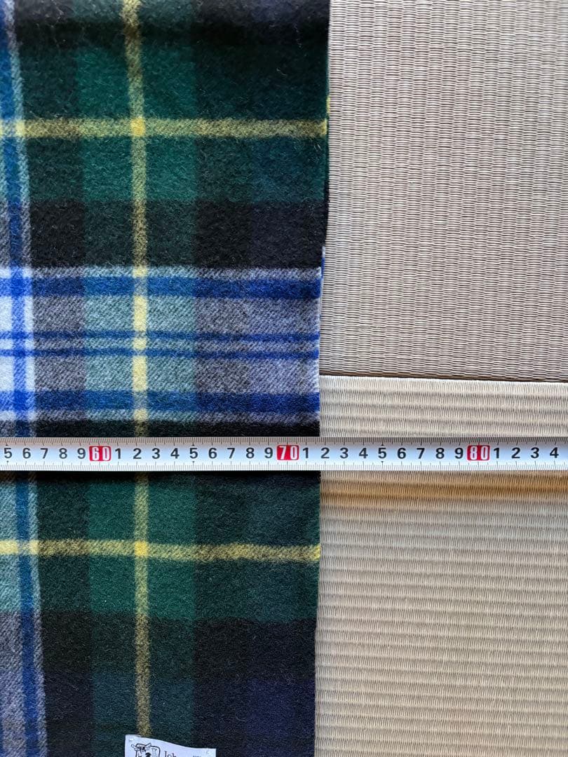 Johnstonsチェックカシミヤ大判ストールDressGordon 【極美品】