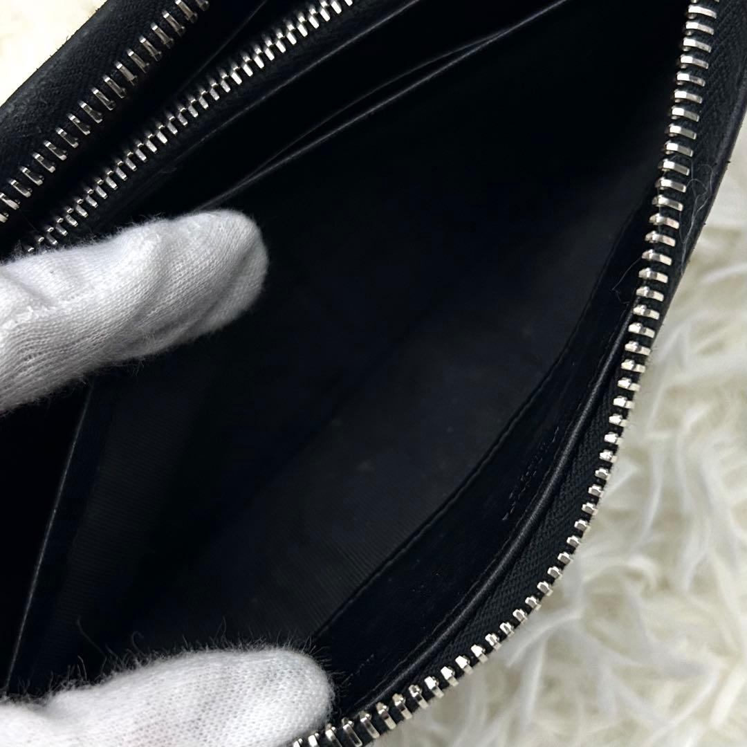 ［美品］PRADA プラダ ラウンドファスナー 長財布 ブラック