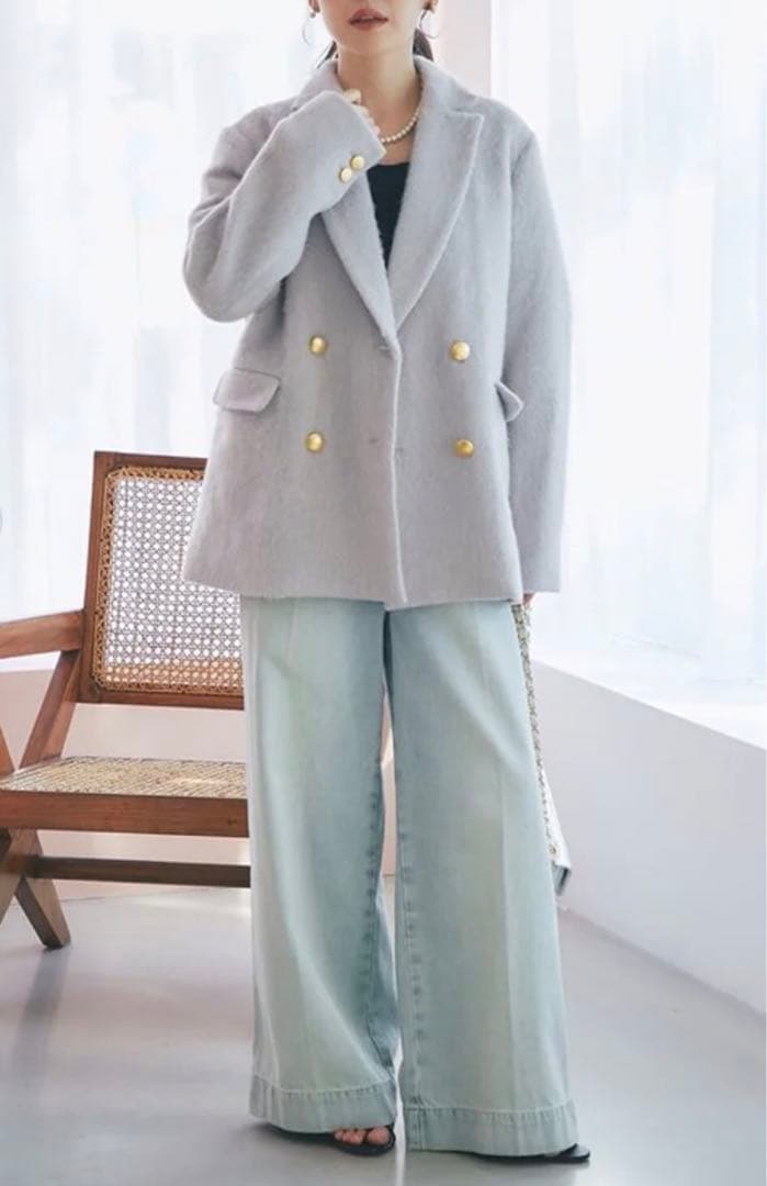 【新品】ラブティックボンボン ヘアリーシャギージャケット コート ジャコット