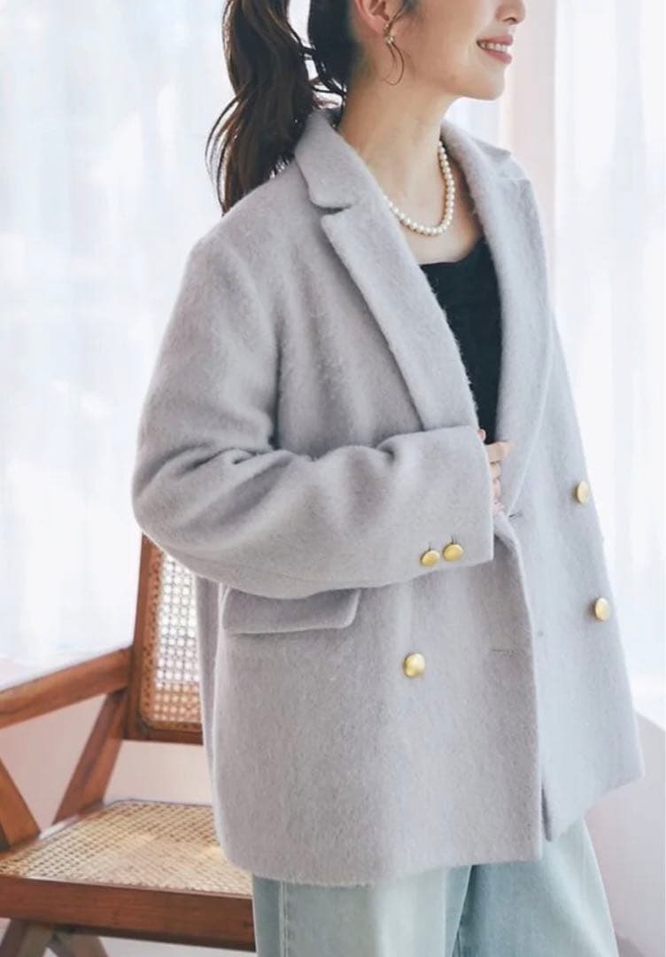 【新品】ラブティックボンボン ヘアリーシャギージャケット コート ジャコット