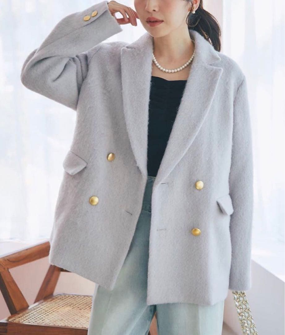 【新品】ラブティックボンボン ヘアリーシャギージャケット コート ジャコット