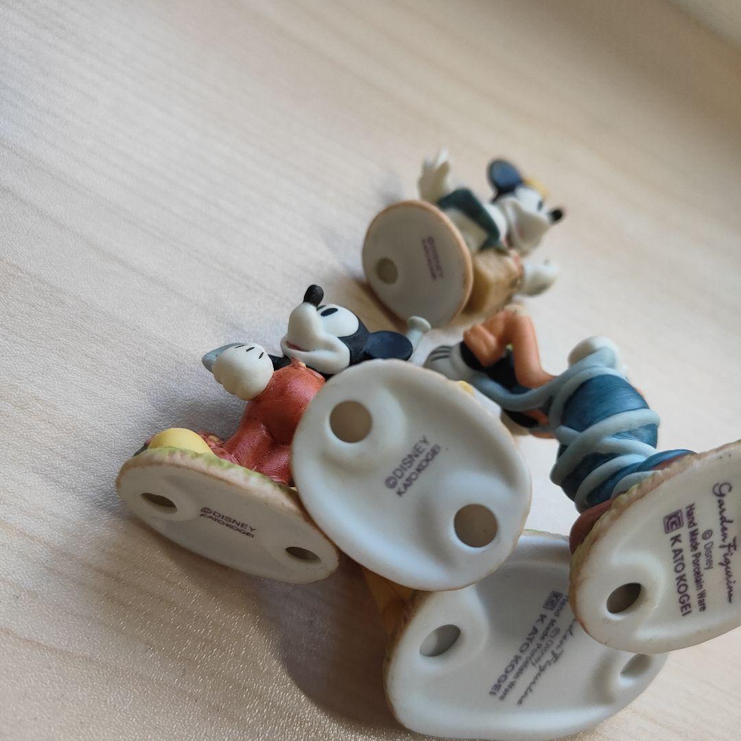 加藤工芸　ディズニー　箱庭　フィギュア　置物　ミッキー　ミニー　ドナルド