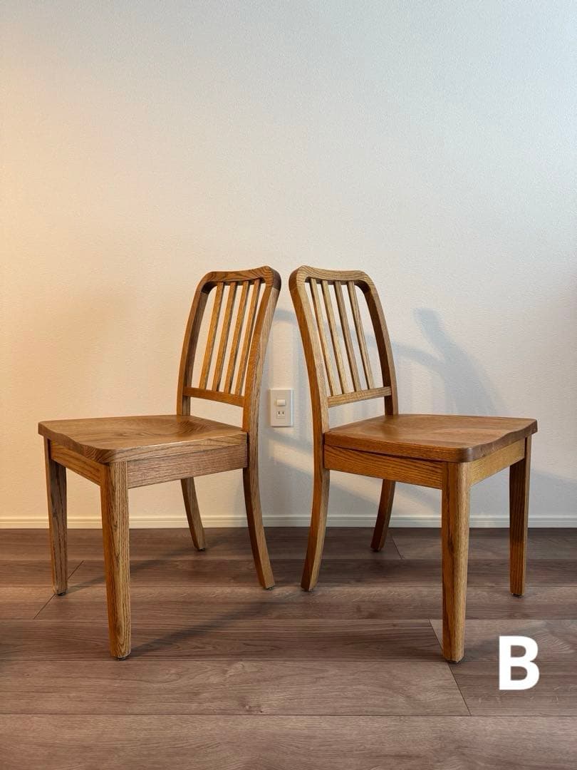 モモナチュラル　BASIC CHAIR ダイニングチェア1脚　B