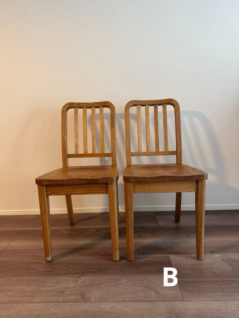 モモナチュラル　BASIC CHAIR ダイニングチェア1脚　B