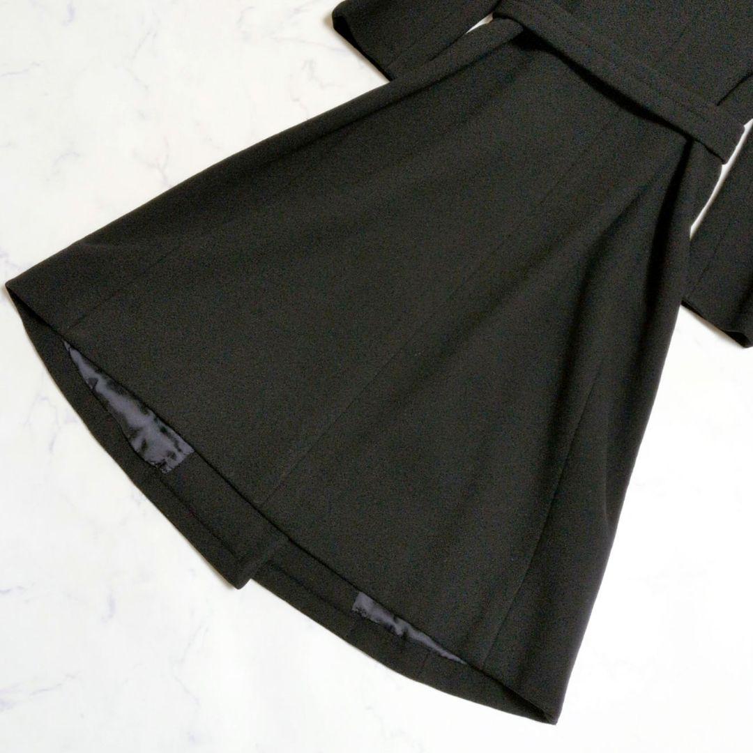 ランバン チェスターコート ロングコート ダブルブレスト ベルト ブラック М