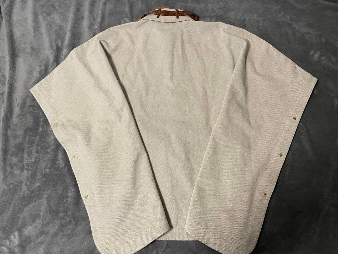 【極美品】BURBERRY レザー切替　ハーフジップ　ポンチョジャケット