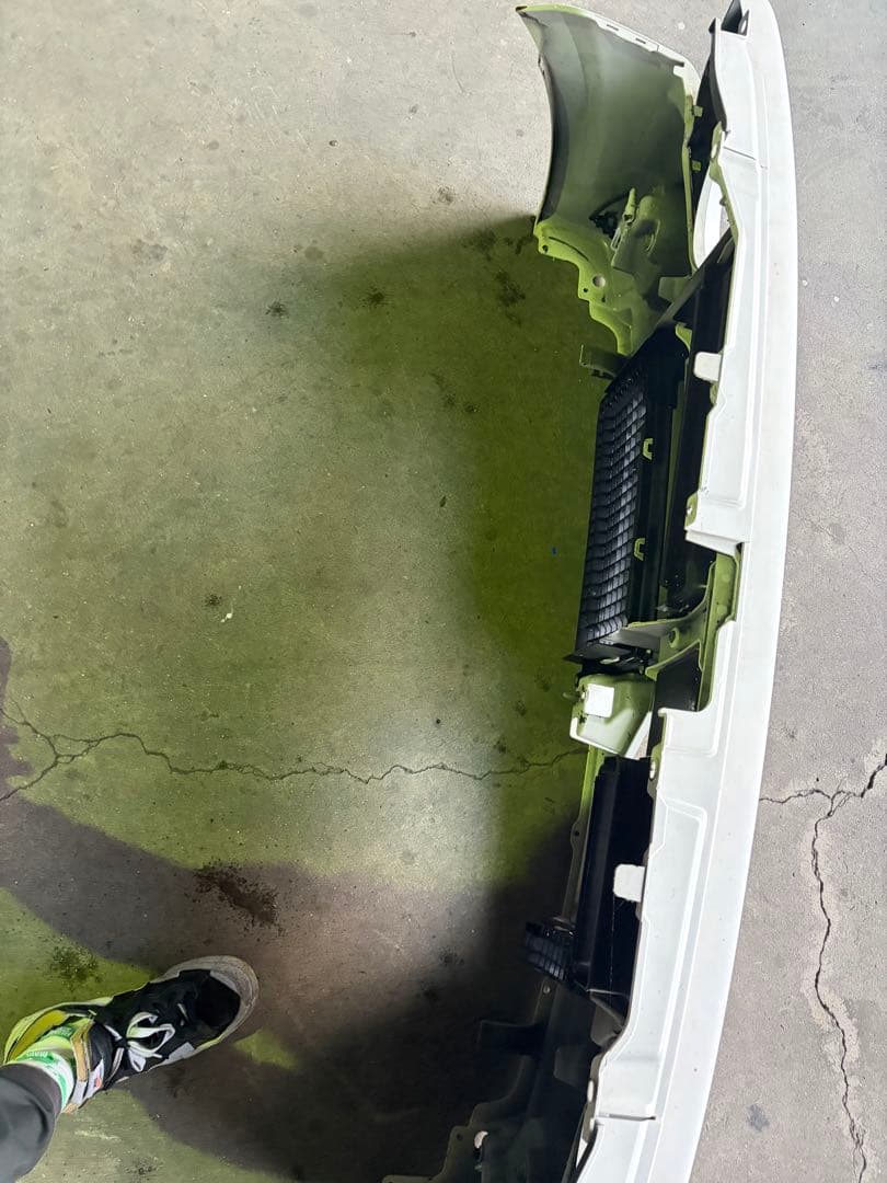 HE21Sラパンss ホワイト フロントバンパー ヘッドライト付き