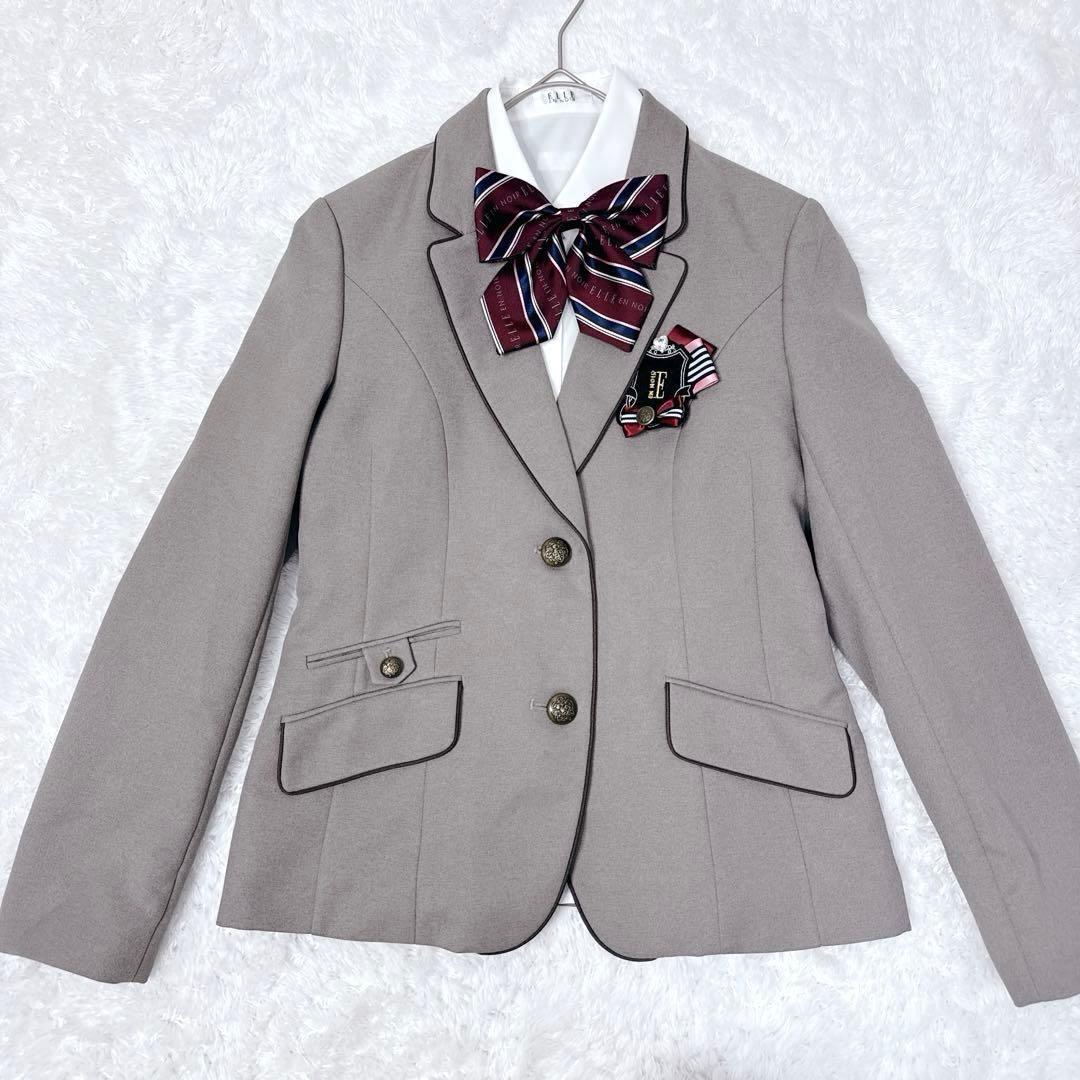 【極美品】ELLE en noir フォーマル 5点 ブラウン ブレザー 165