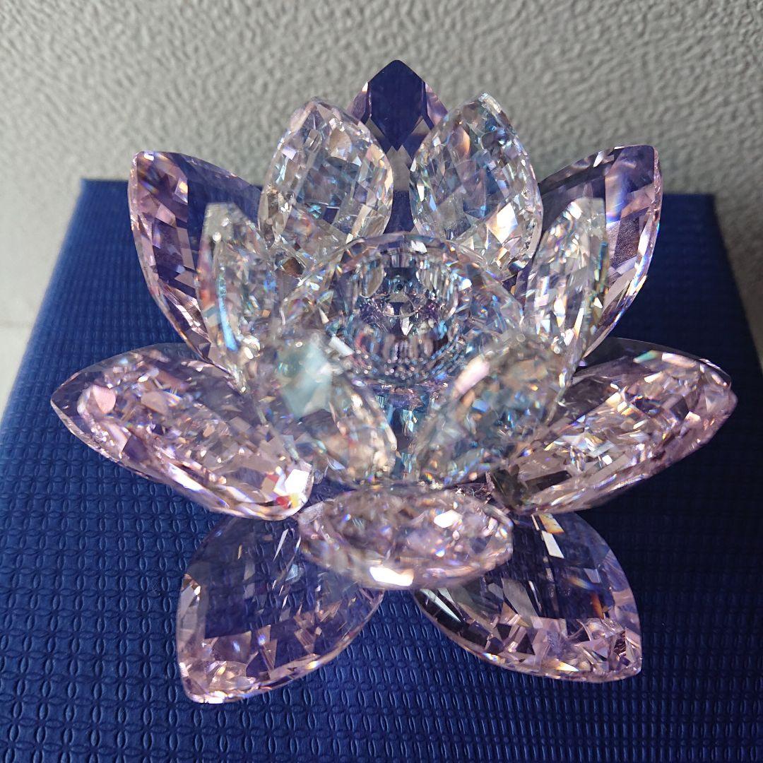 スワロフスキー キャンドルホルダー ピンク