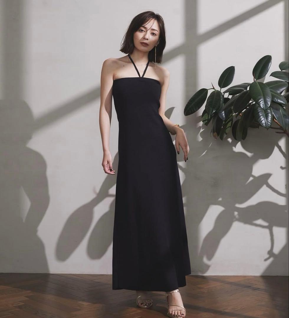 【値下げ中✨】anuans ベアニットフレアワンピース ブラック 2024SS