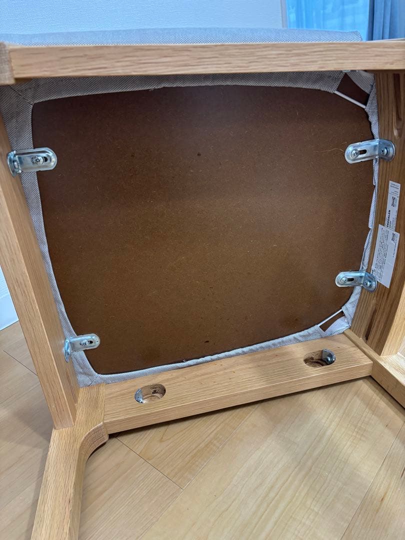 美仁衣 　IKEA エーケダーレン　ダイニングチェア 木製 グレー　2脚