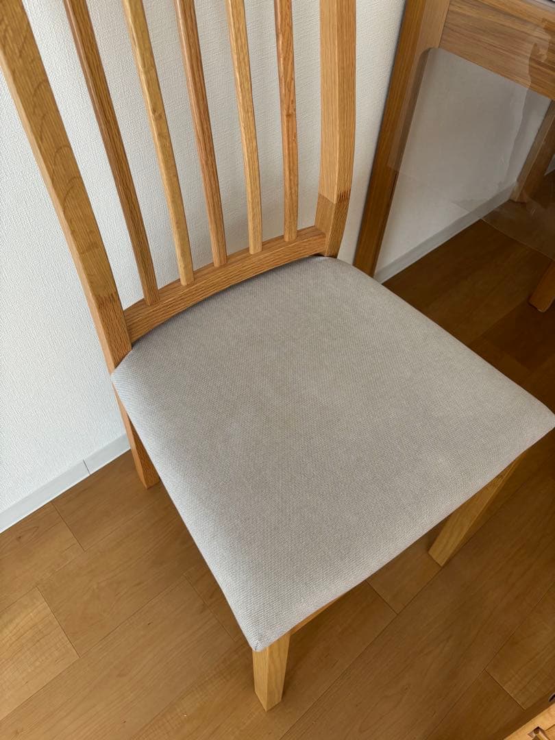 美仁衣 　IKEA エーケダーレン　ダイニングチェア 木製 グレー　2脚