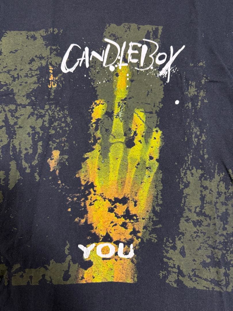 激レア 90s ヴィンテージ CANDLE BOX You Tシャツ 黒 USA