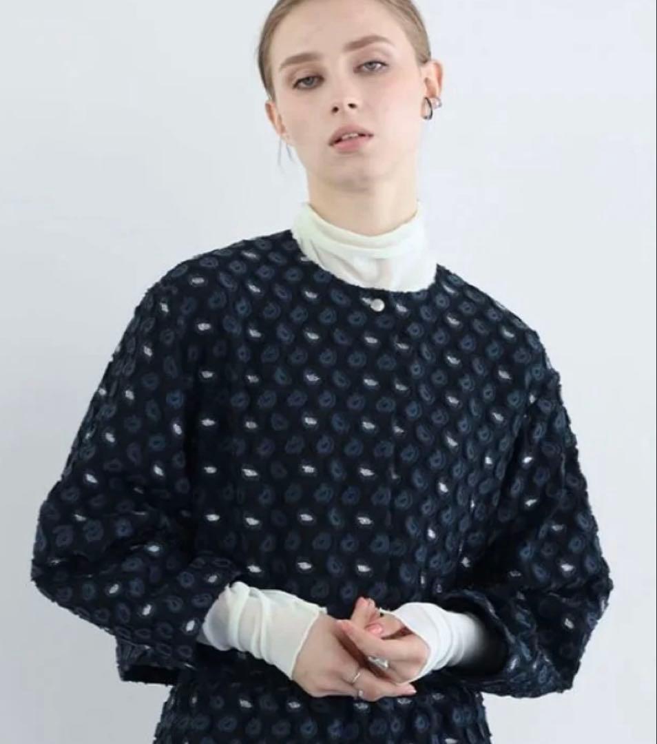 ジャケット　アーガ　トップス　ペイズリー　ジャガード　ヤマダヤ