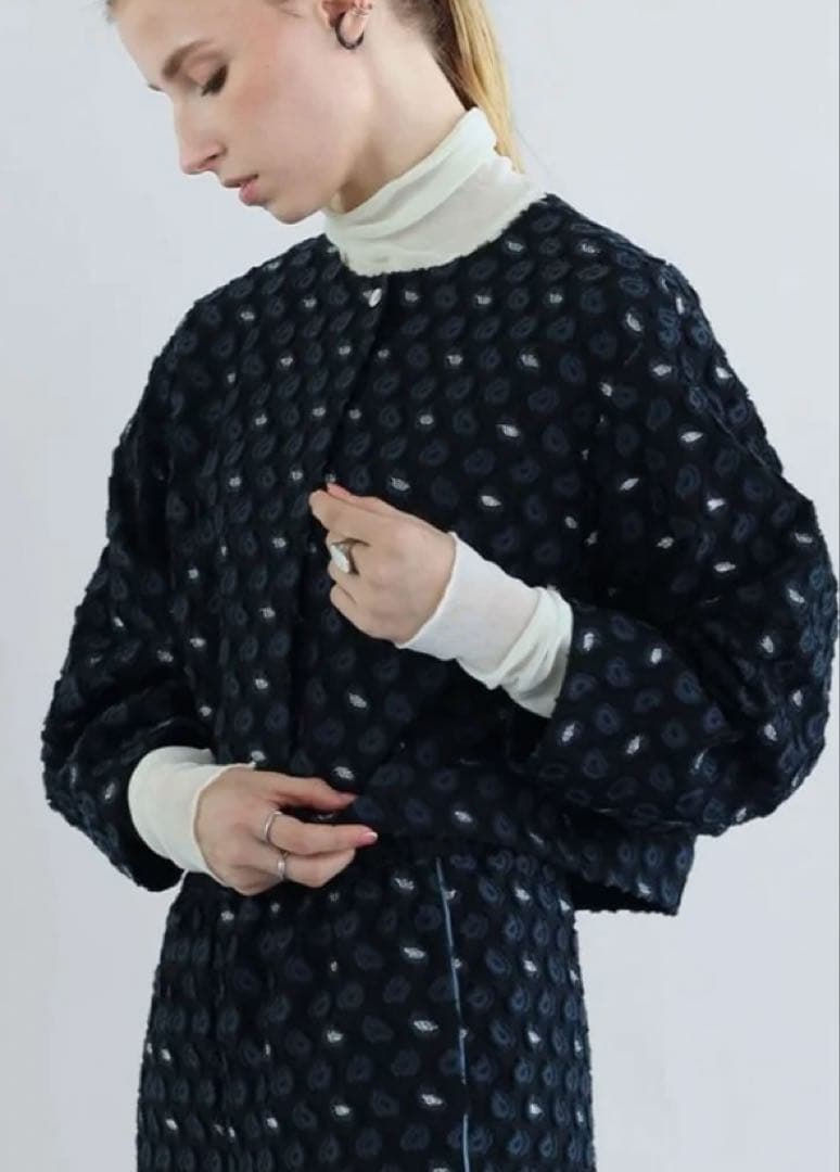 ジャケット　アーガ　トップス　ペイズリー　ジャガード　ヤマダヤ