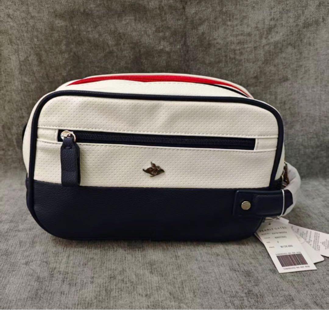 PEARLY GATES ストライプポーチ