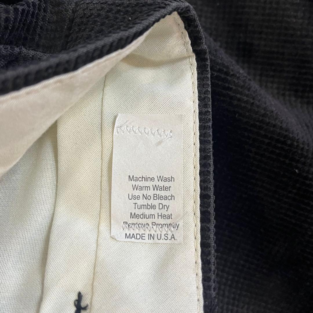 80s ヴィンテージ USA製 2タック コーデュロイパンツ ブラック