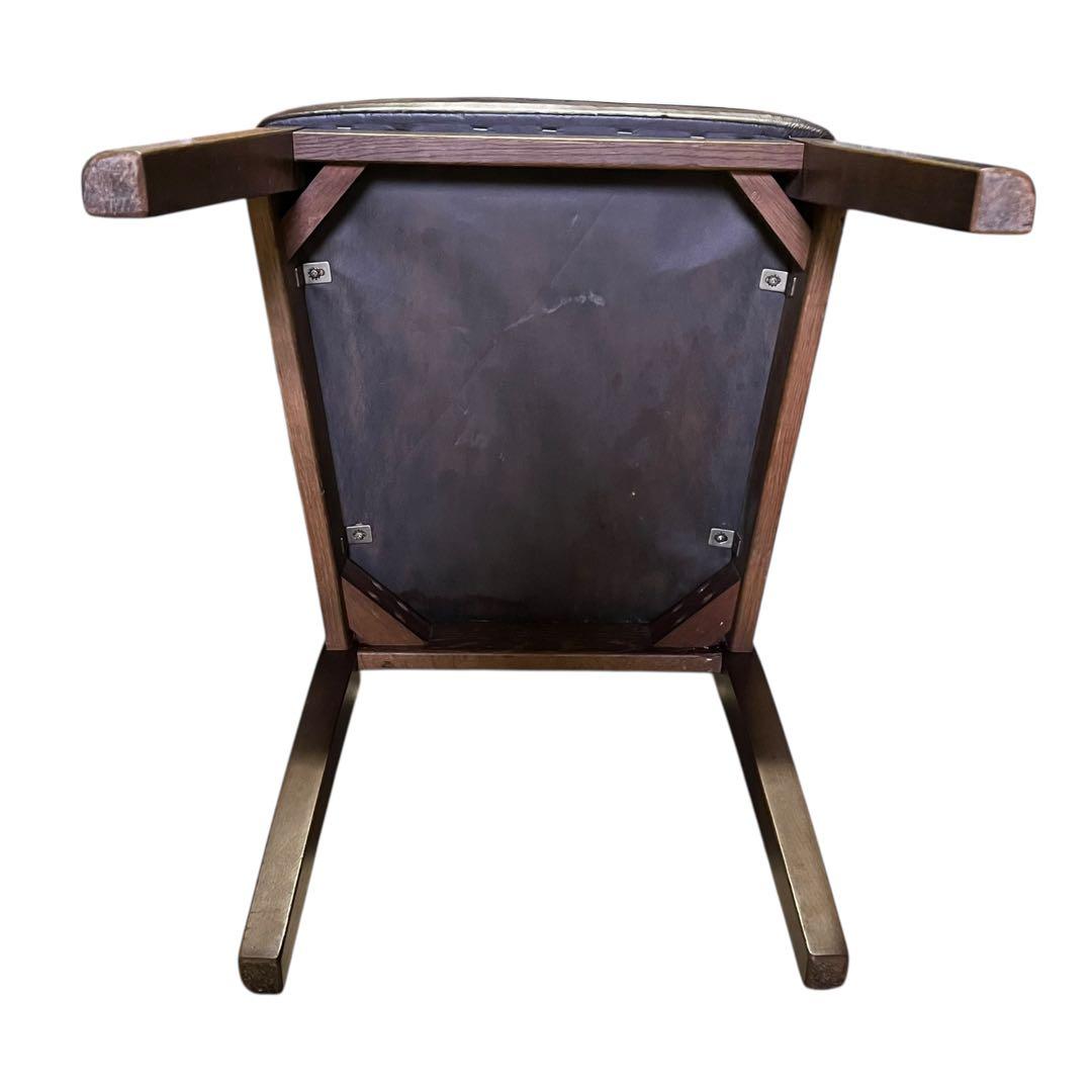 飛騨産業 HIDA キツツキ ダイニングチェア 椅子 革張り