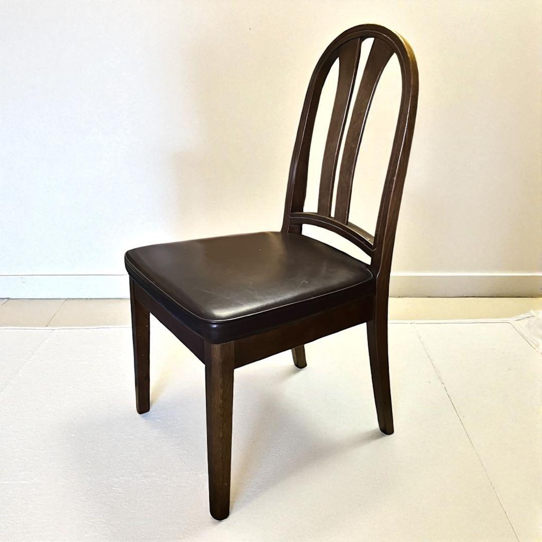 飛騨産業 HIDA キツツキ ダイニングチェア 椅子 革張り