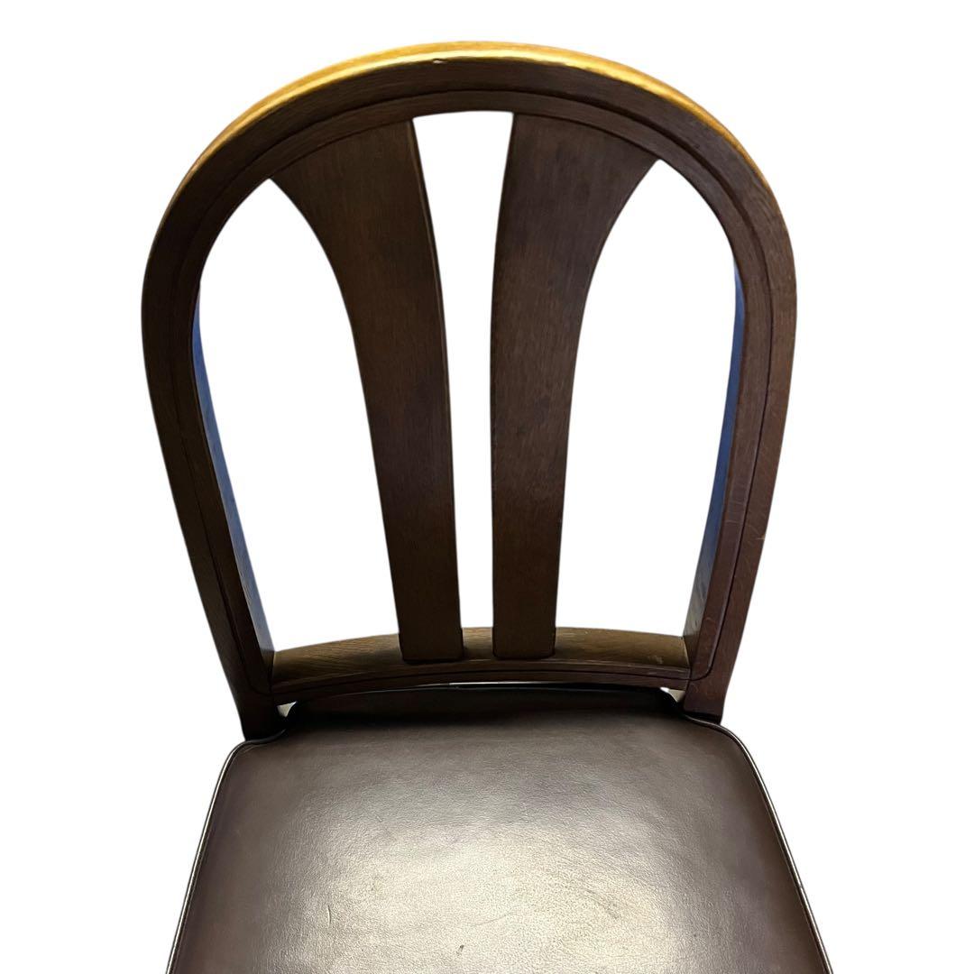 飛騨産業 HIDA キツツキ ダイニングチェア 椅子 革張り