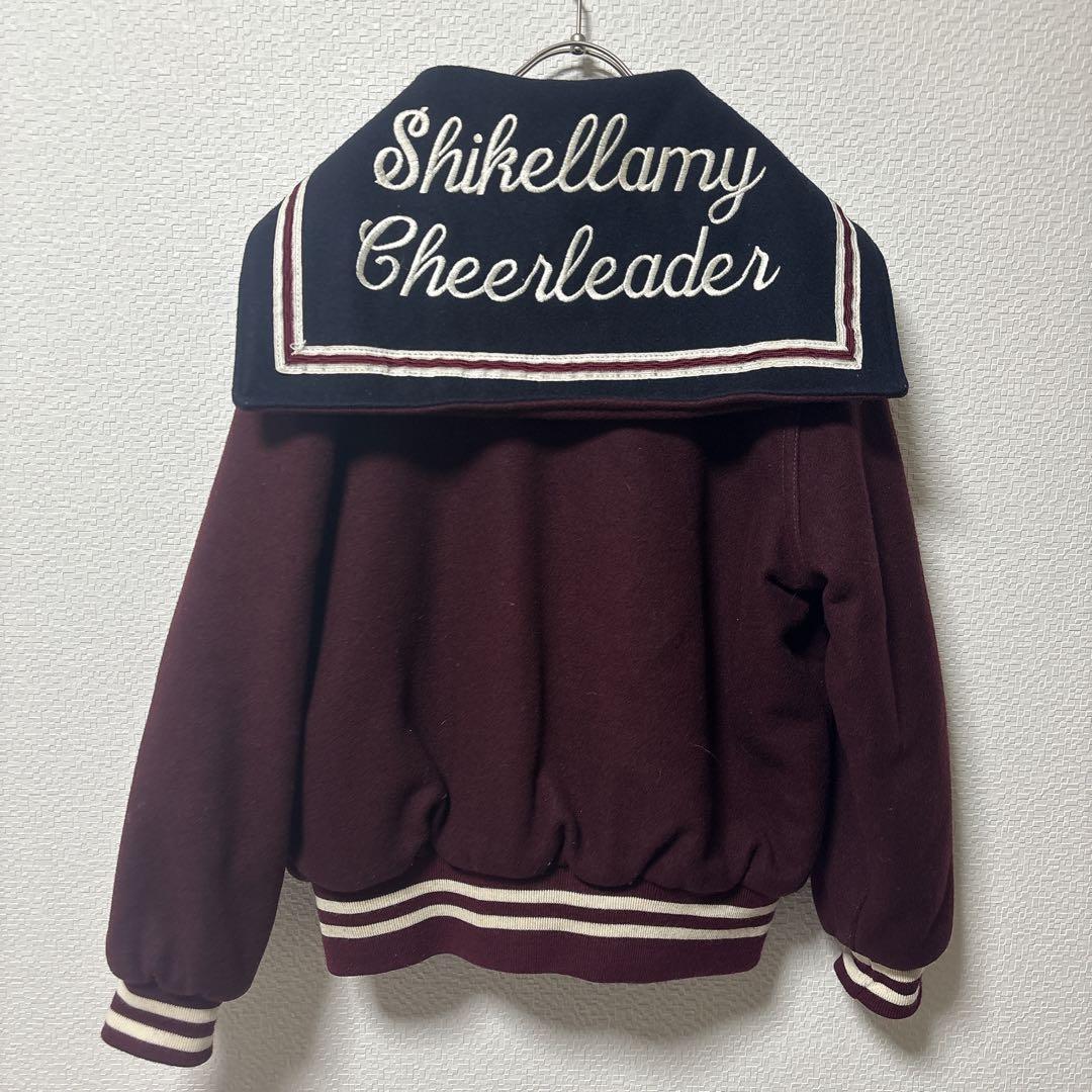 90s Holloway セーラーカラー スタジャン 刺繍 ボルドーXLゆるだぼ