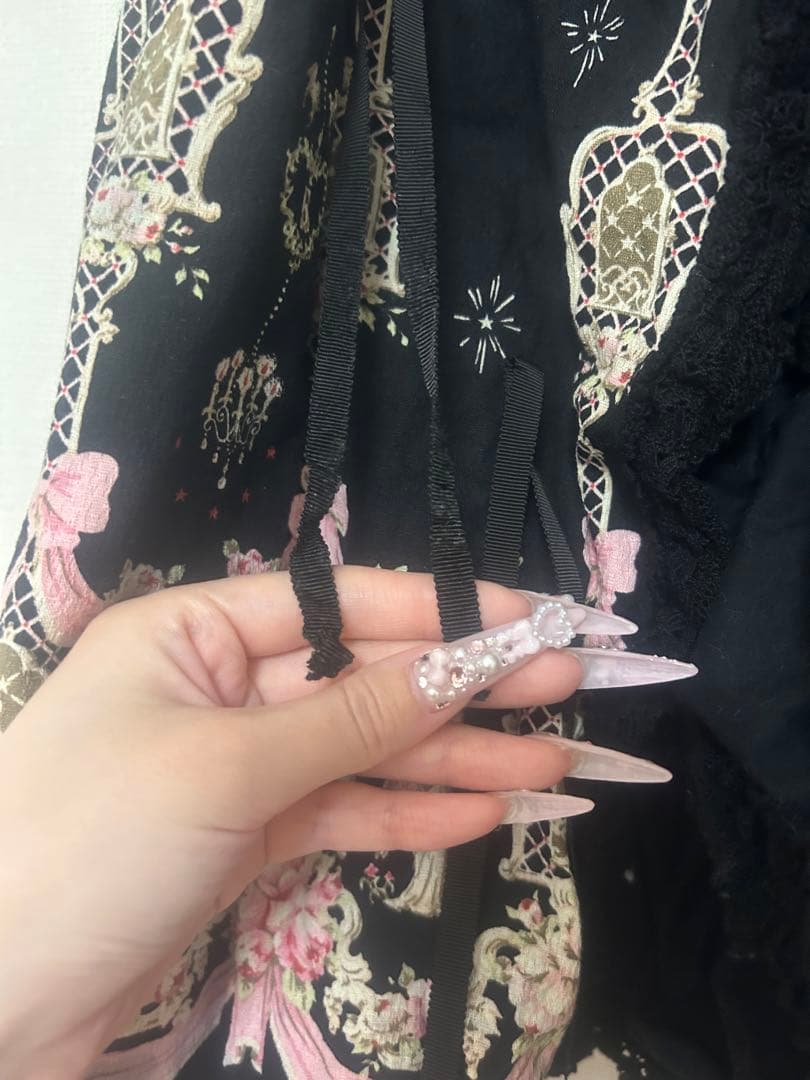 ♡BABY　パリの窓柄 ワンピース 姫袖 ゴシック♡