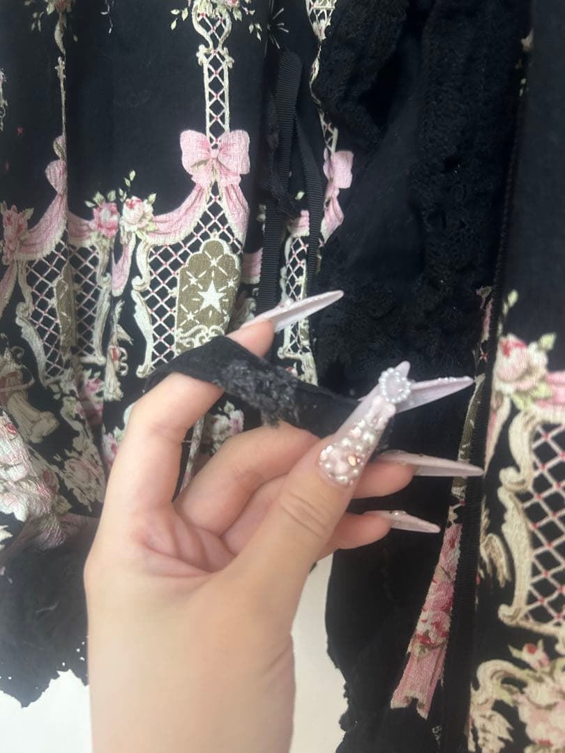 ♡BABY　パリの窓柄 ワンピース 姫袖 ゴシック♡