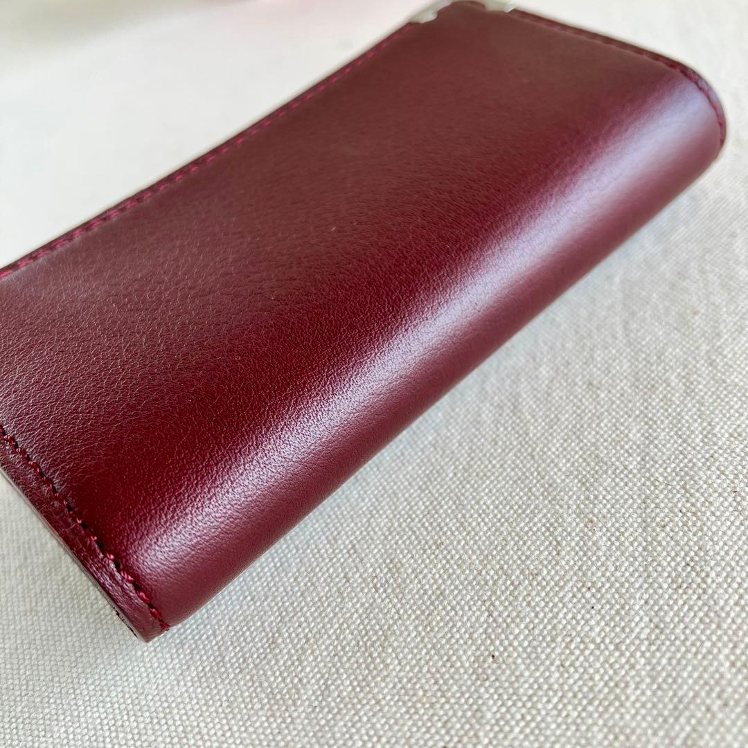 小物 Cartier Key Case Burgundy Leather New