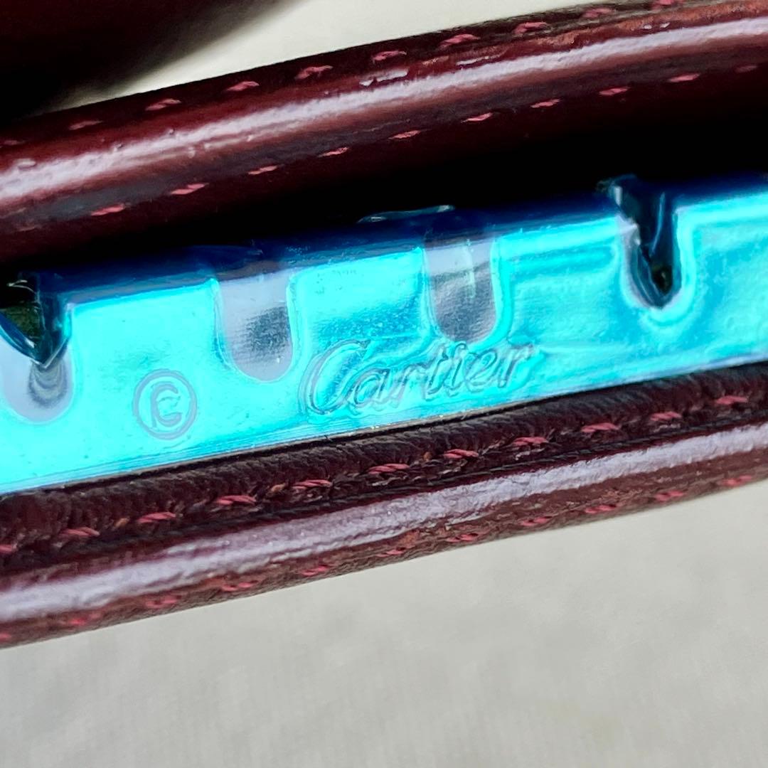 小物 Cartier Key Case Burgundy Leather New