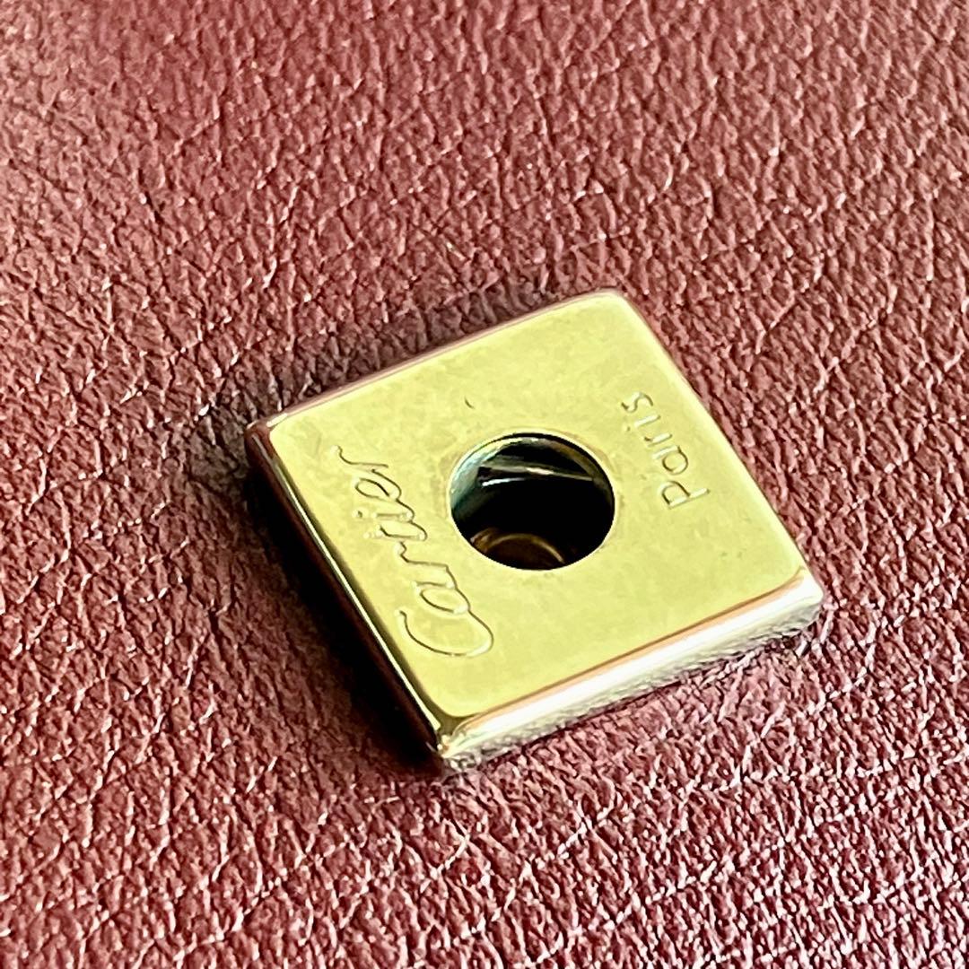 小物 Cartier Key Case Burgundy Leather New