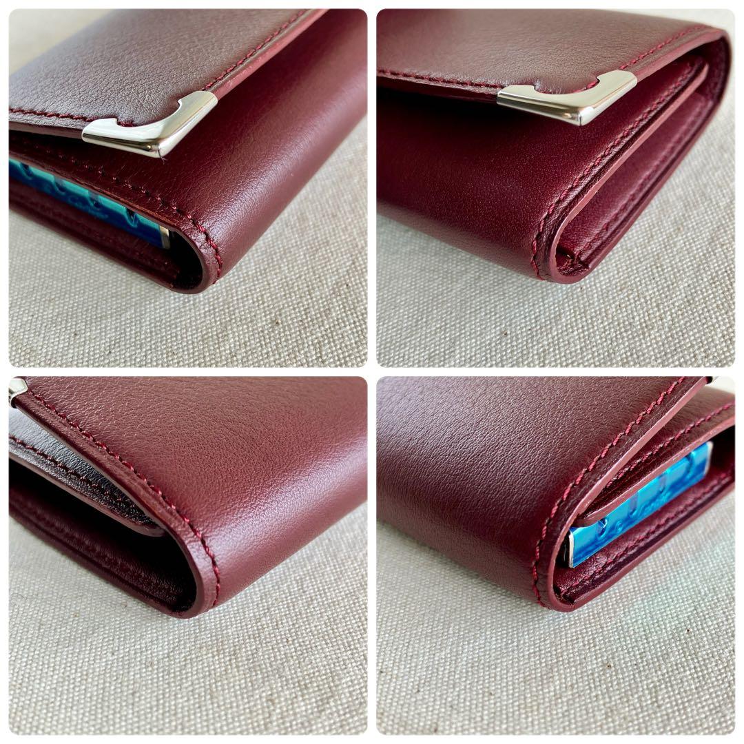 小物 Cartier Key Case Burgundy Leather New