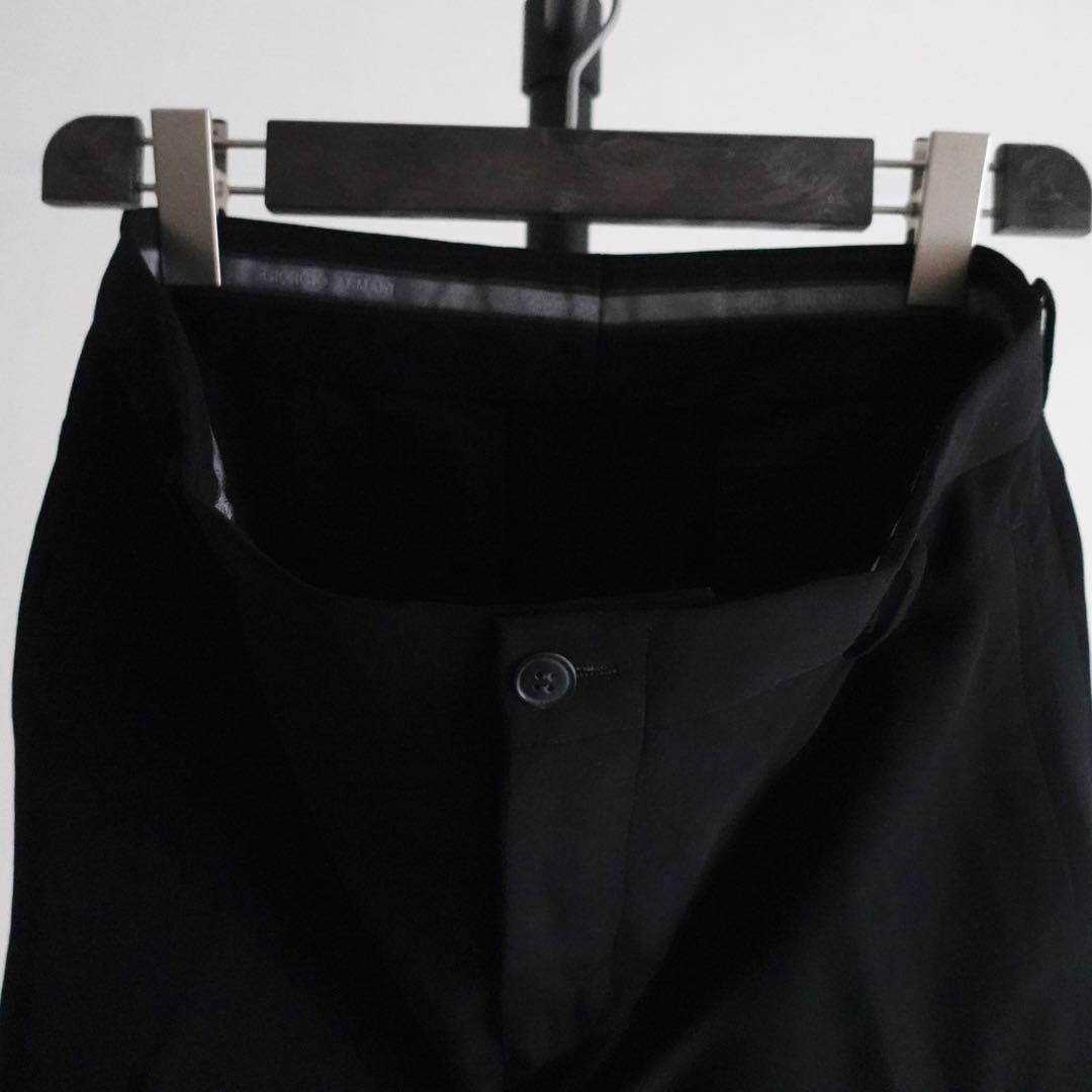 GIORGIO ARMANI ブラック　ソフトスラックス　イタリア製
