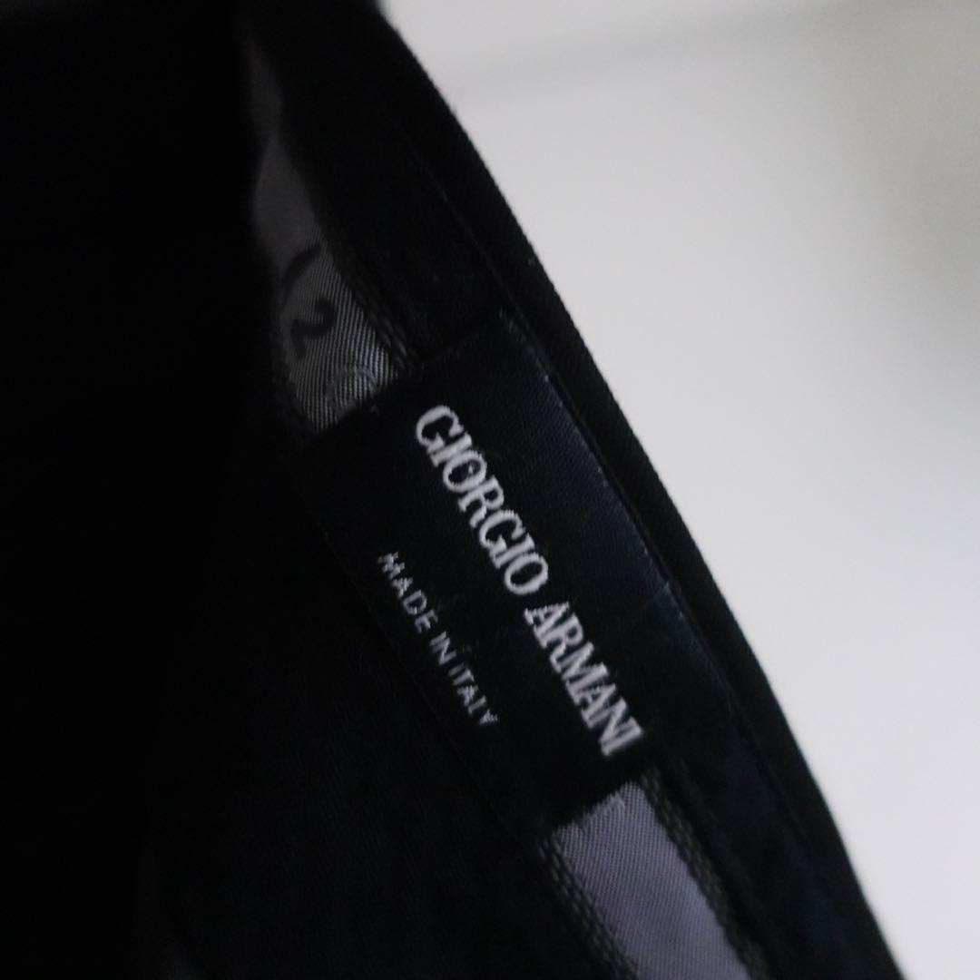 GIORGIO ARMANI ブラック　ソフトスラックス　イタリア製