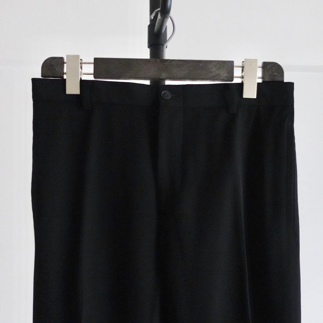 GIORGIO ARMANI ブラック　ソフトスラックス　イタリア製