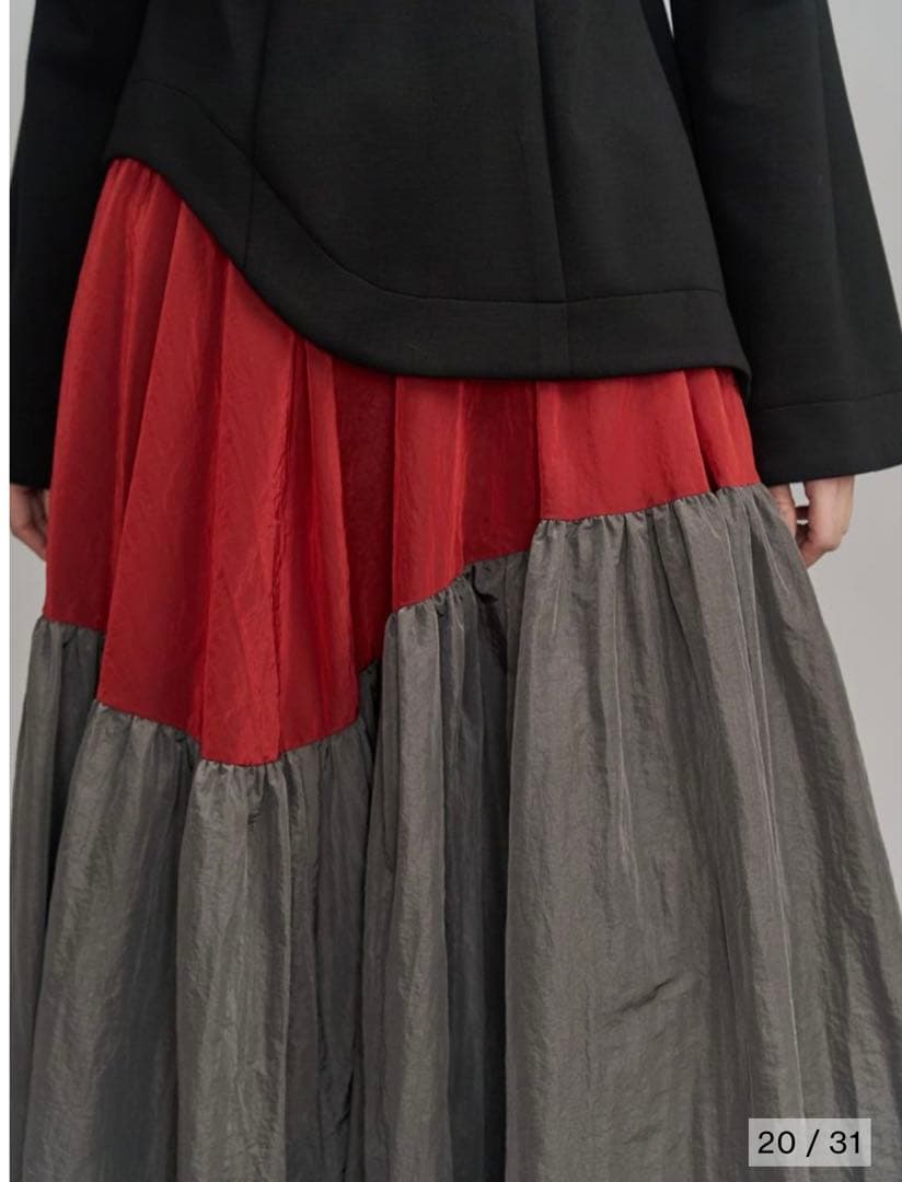 新作！アンスリード UN3D. ギャザースカートドッキングワンピース